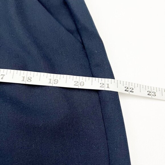 Roz & Ali Career Wear Pant Business Casual Trouser Tapered Leg Navy Blue Size 12 - Picture 10 of 15